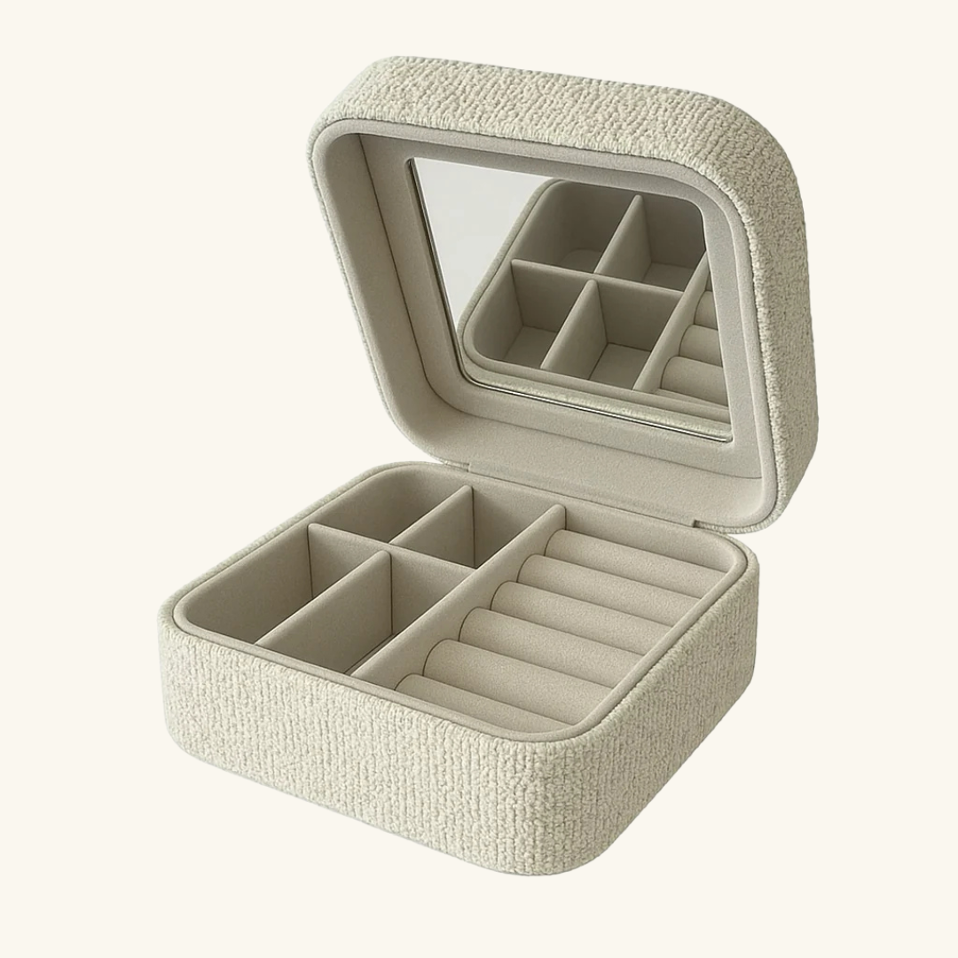 Bouclé Square Trinket Box