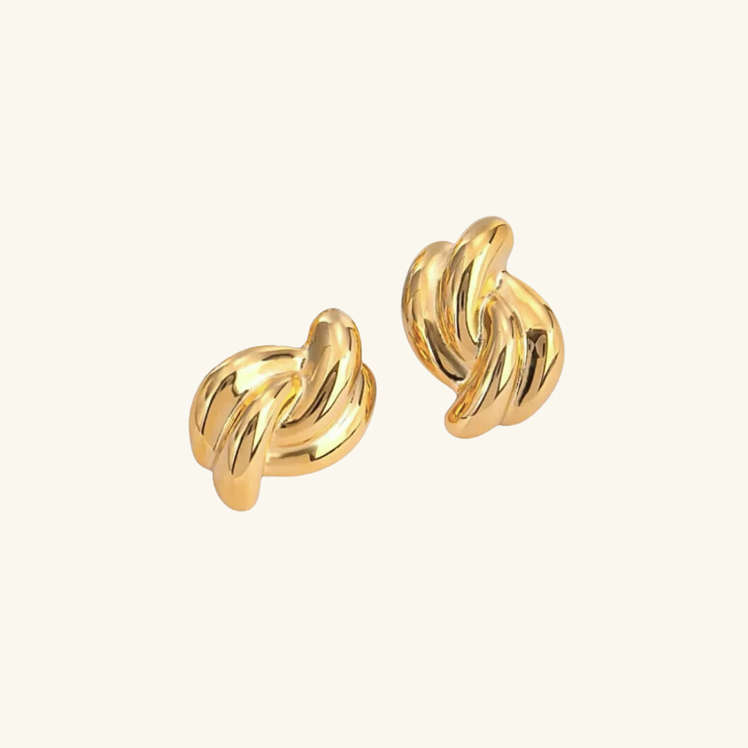 Croissant Knot Vintage Earrings