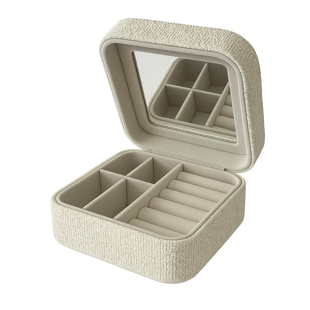 Bouclé Square Trinket Box