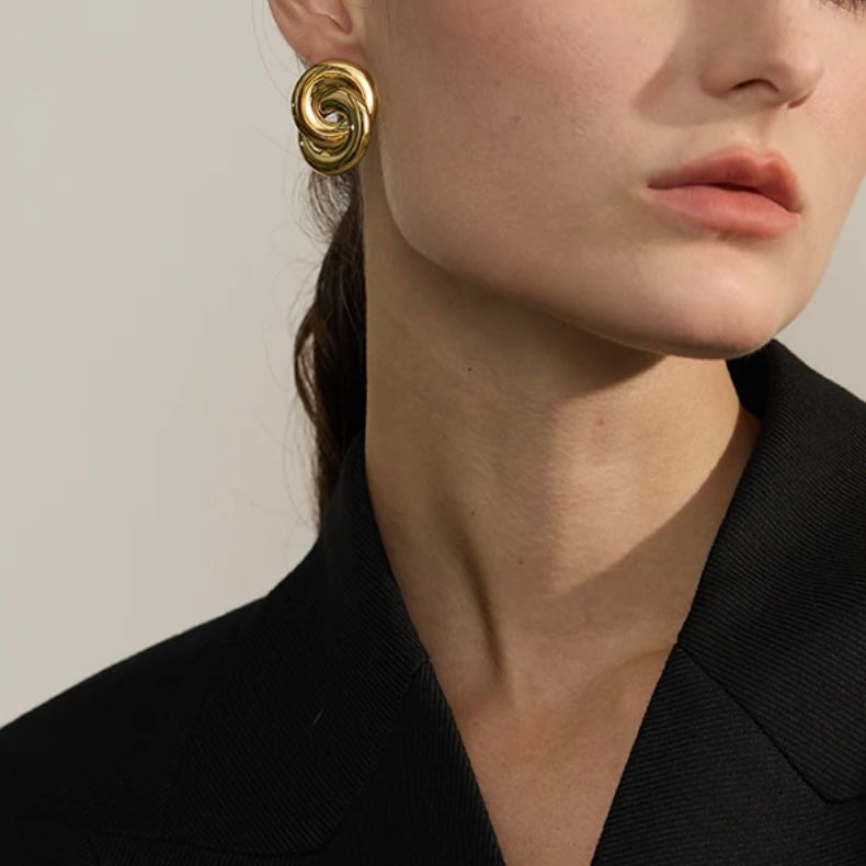 SAMPLE SALE - Double Circle Earrings