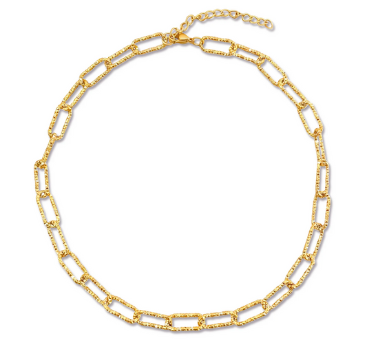 Textured Link Necklace
