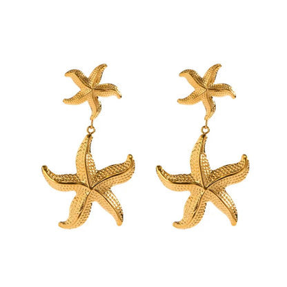 Starfish Drop Earrings