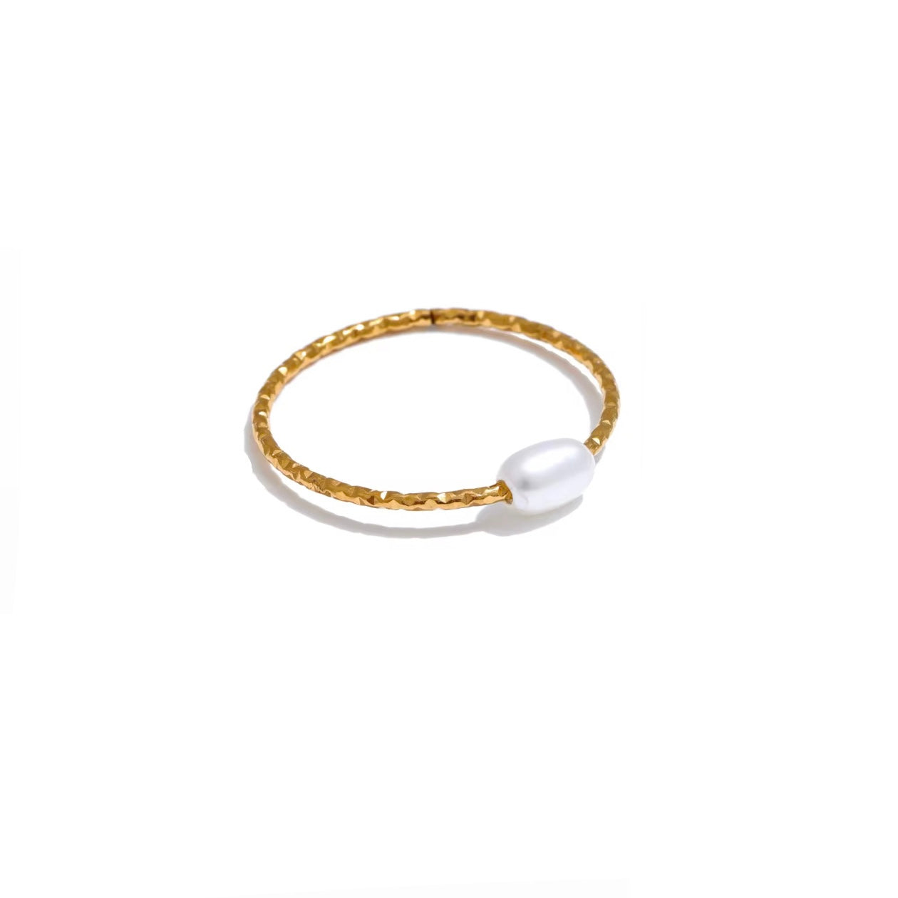 Tiny Pearl Sparkle Ring