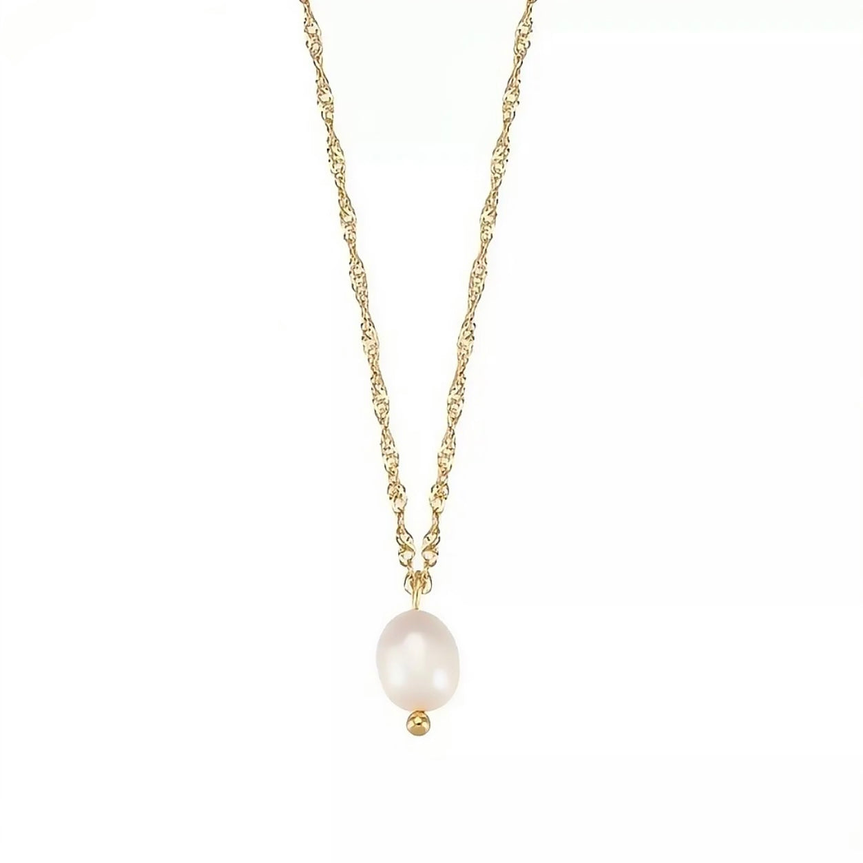 Natural Single Pearl Necklace