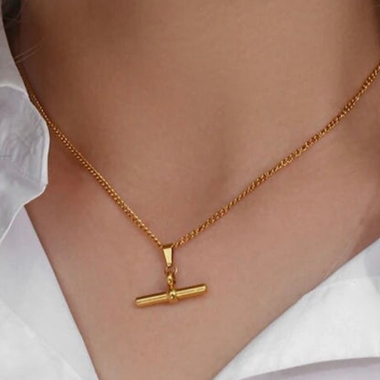 T-Bar Pendant Necklace