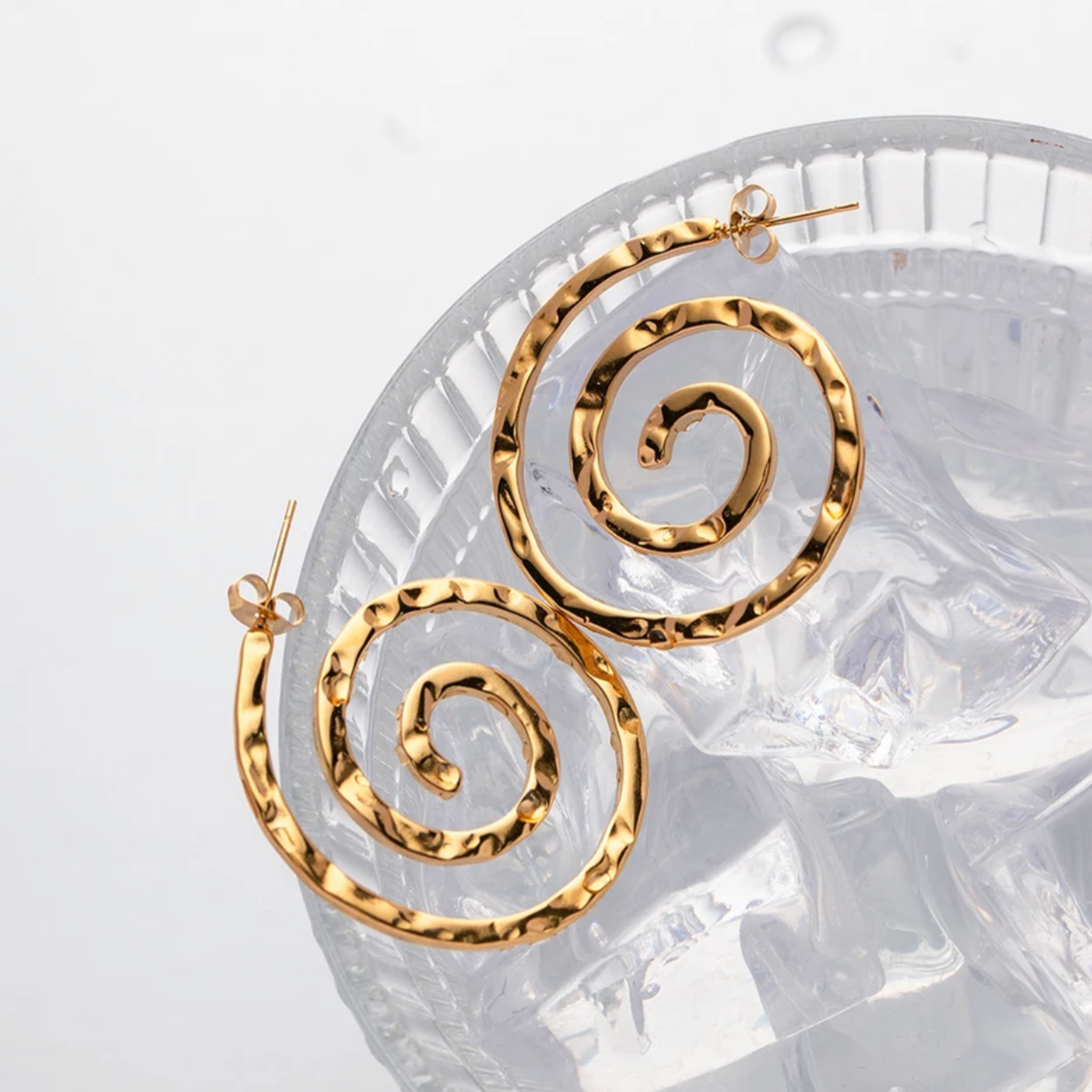 ‘Soirée' Swirl Earrings