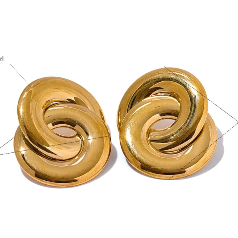 SAMPLE SALE - Double Circle Earrings