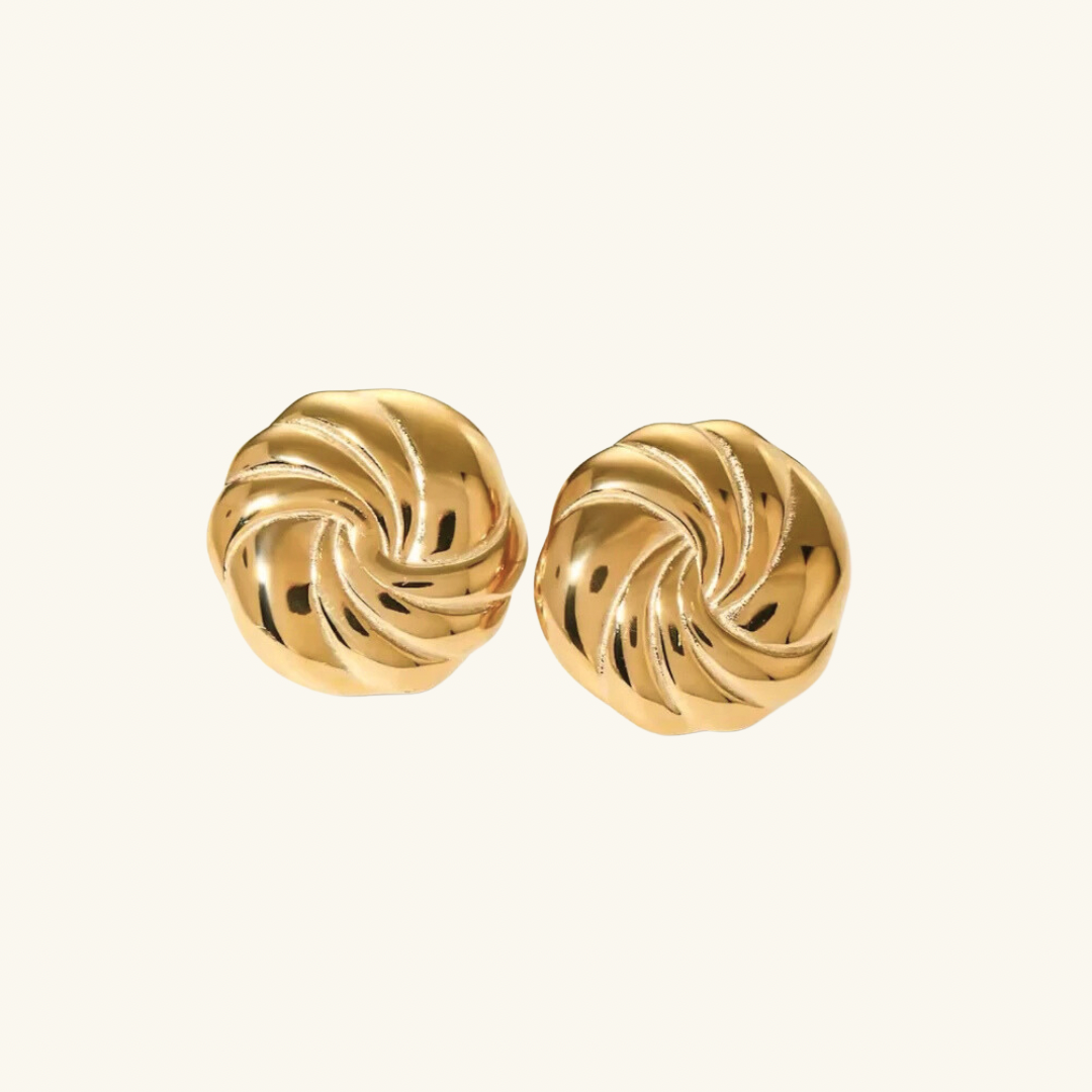 Croissant Round Vintage Earrings