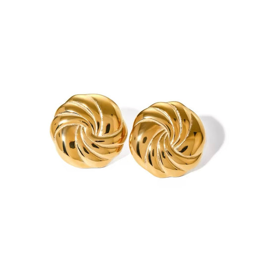 Croissant Round Vintage Earrings