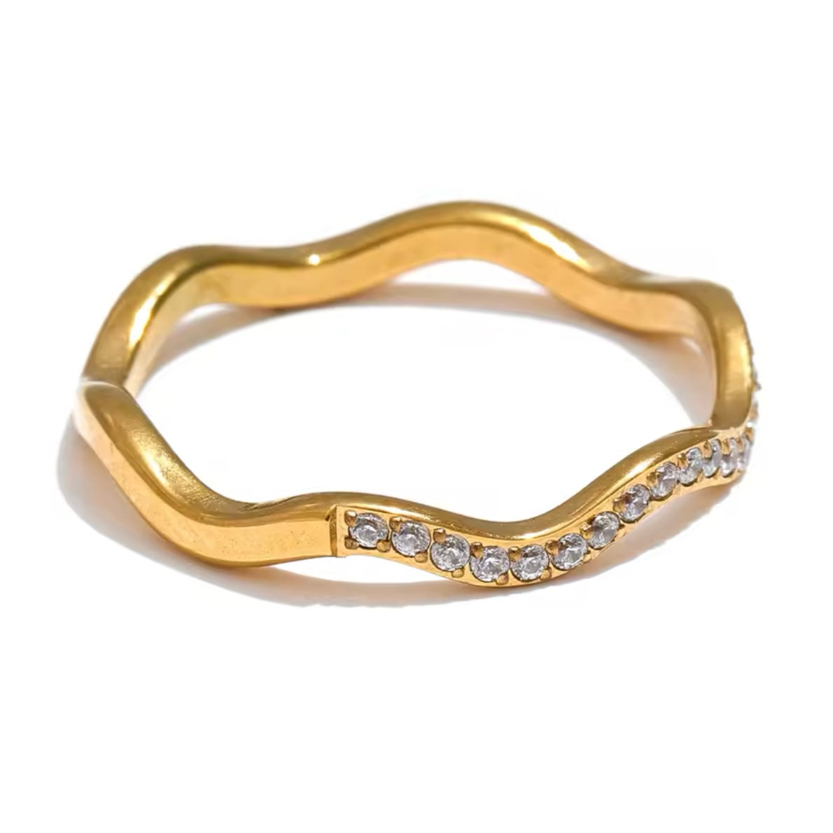 SAMPLE SALE - Wave Diamond ring XL