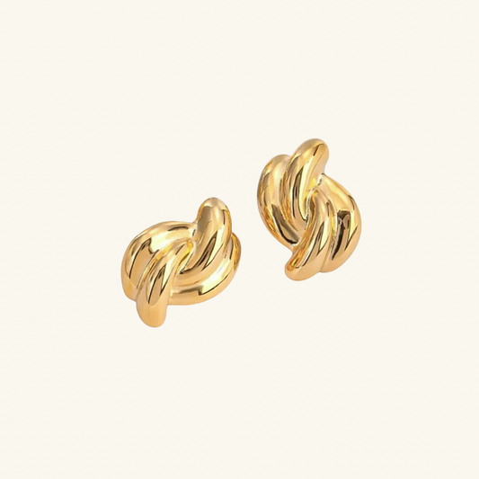 Croissant Knot Vintage Earrings