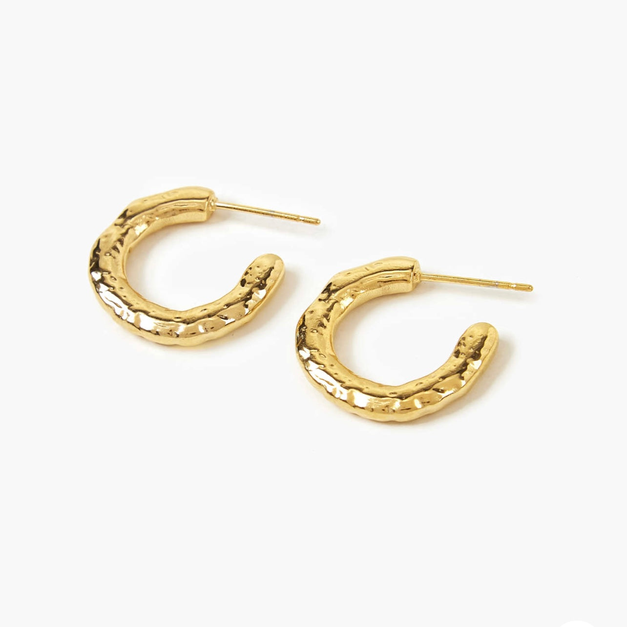 Molten Hoop Earrings