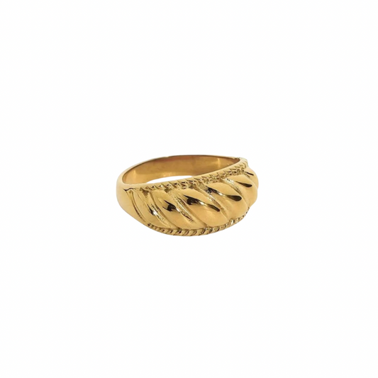 Croissant Rope Dome Ring