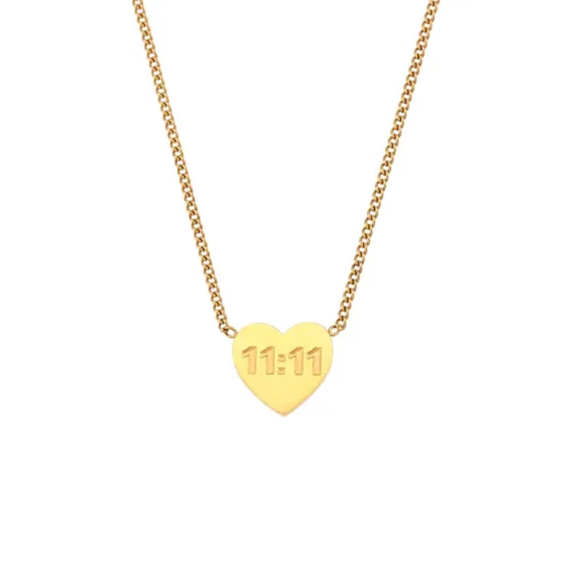 11:11 Heart Necklace