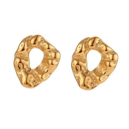 Chunky Molten Statement Earrings