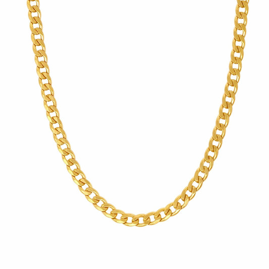 Flat Curb Chain Necklace