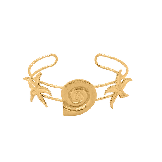 Shell & Starfish Bangle