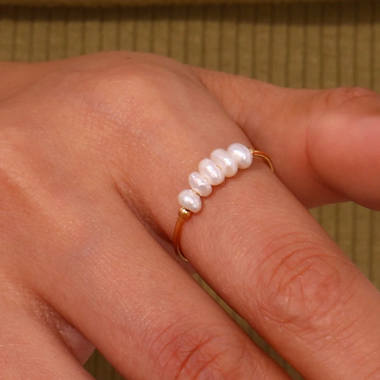 Tiny Pearls Ring