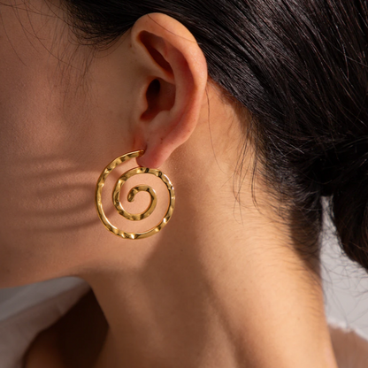 ‘Soirée' Swirl Earrings