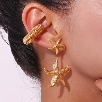 Starfish Drop Earrings