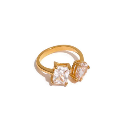 ‘Toi et Moi’ Zirconia Ring