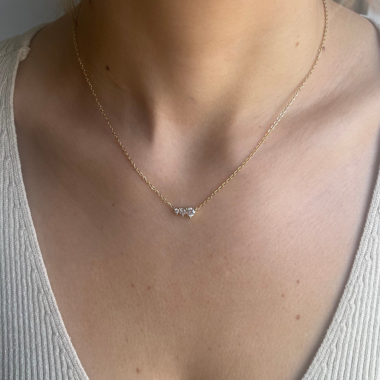 Diamond Cluster Necklace