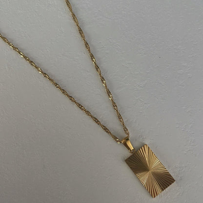 Sunburst Pendant Necklace