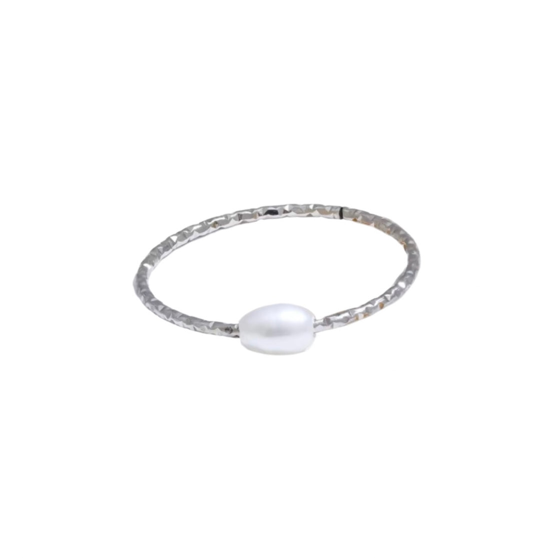 Tiny Pearl Sparkle Ring