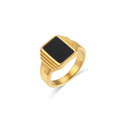 Black Onyx Gemstone Ring