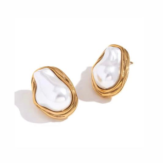 Irregular Pearl Earrings