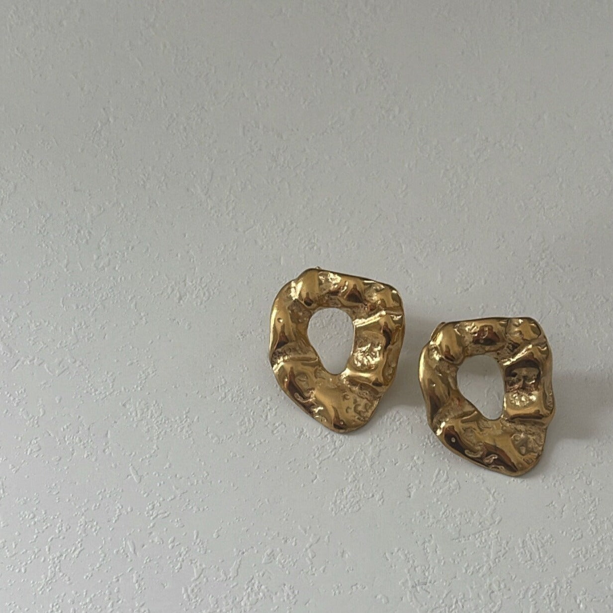 Chunky Molten Statement Earrings